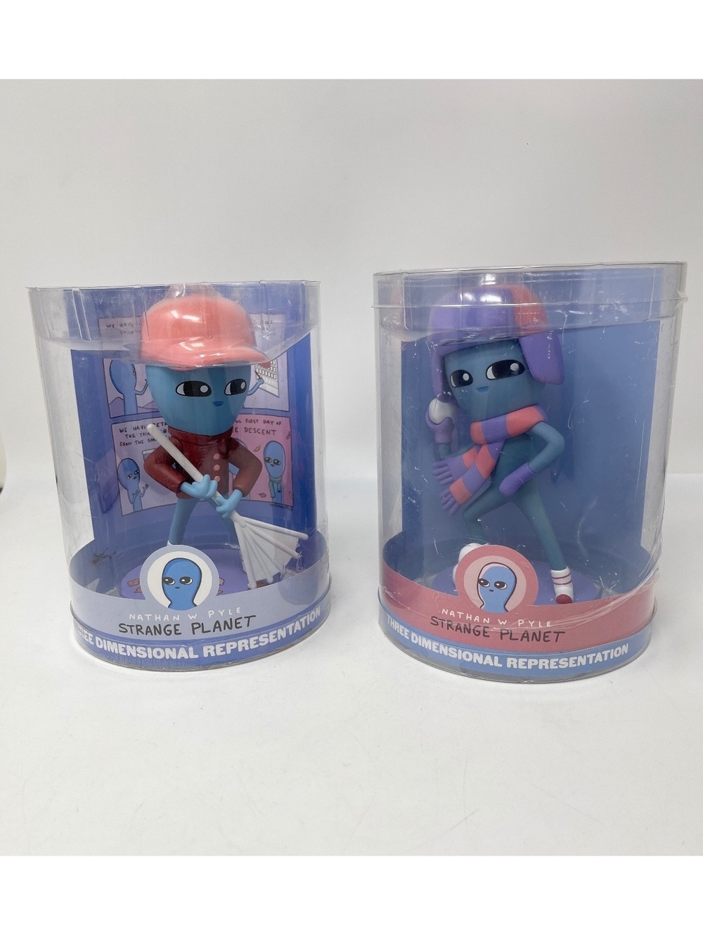 Strange Planet Nathan W Pyle 3D Figure Lot Rake & Snowball Vinyl Toy Collectible
